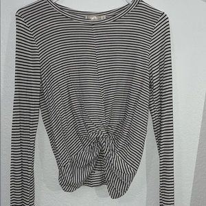 Long Sleeve Striped Knot Tee